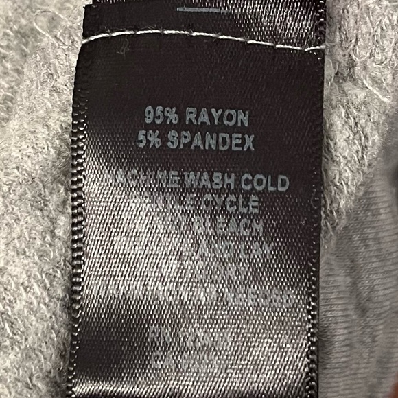 "Party Mode" long sleeve top in gray with pink writing - Picture 6 of 6